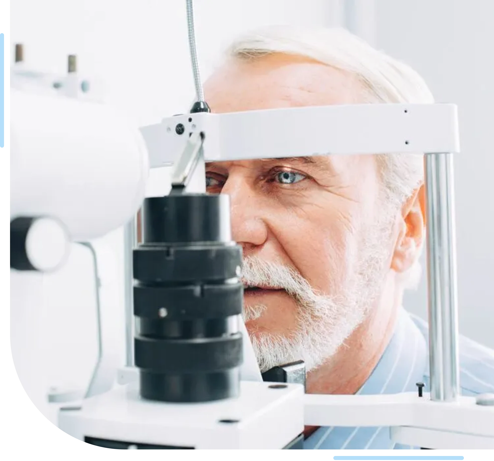 Man undergoing eye examination